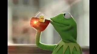 kermit qui boit du thé