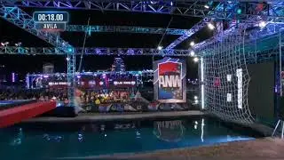 Jody Avila's Shocking Stage 1 Fail - American Ninja Warrior 2024
