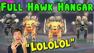 OMG! 5 HAWKS HANGAR - War Robots Crazy Mk2 Live Gameplay WR