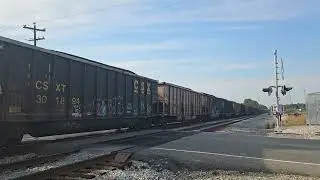 CSX loaded coal train Staple Mill Rd crossing in Richmond VA