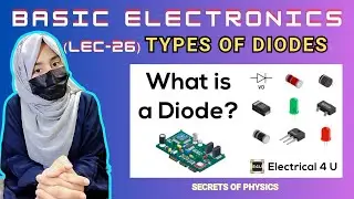 26.TYPES OF DIODE | ZENER | AVALANCHE | LASER DIODE | LED | PHOTODIODE | SCHOTTKY| BASIC ELECTRONICS