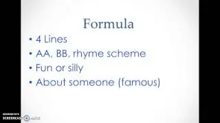 Clerihew Poem