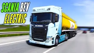 SCANIA BEV ELECTRIC TRUCK First Drive In Euro Truck Simulator 2