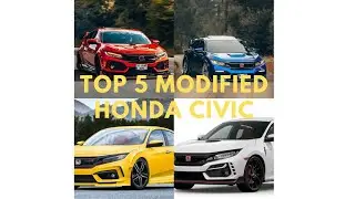 Top 5 Modified Honda Civic❌in Pakistan👌#carslover#modified 🔥