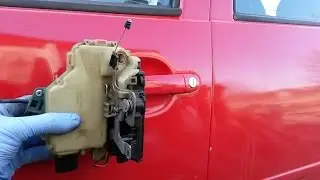 How to remove Actuator Front Driver Door Lock Module VW Golf Mk4, Jetta, Bora in 14 steps