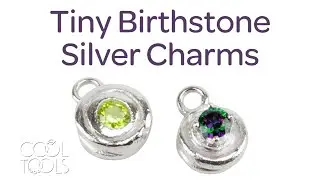 Cool Tools | Tiny Birthstone Silver Charms by Jennifer Dins | Set Birthstones in Metal Clay