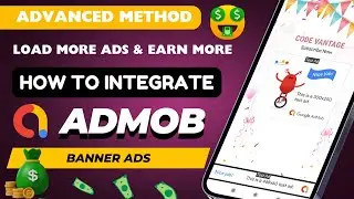 How to integrate Admob Banner Ads in Android Studio | Admob banner ad implementation
