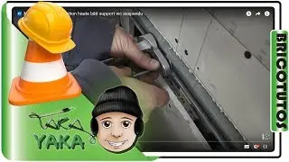 ⏩ Installation of high wall-mounted toilet support frame fixings
