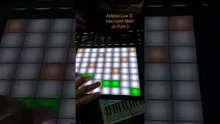 playing the new Ableton Live 12 synth Meld, on the Push 3 #shorts #abletontips