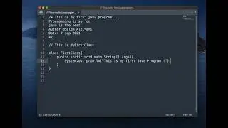 Java 2: برنامجي الأول باستخدام الجافا