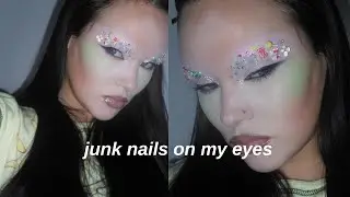 junk nails inspired makeup