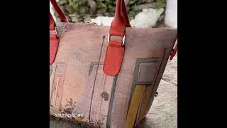 Convertible 3in1 Cork Handbag Lisbon Windows - StudioCork