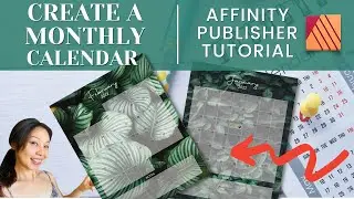 Create MONTHLY CALENDARS in AFFINITY PUBLISHER