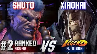 SF6 ▰ SHUTO (#2 Ranked Akuma) vs XIAOHAI (M.Bison) ▰ High Level Gameplay