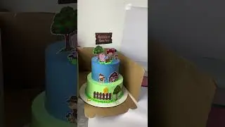 Caixa pra transporte de bolo #bolochantininho #bolodecorado