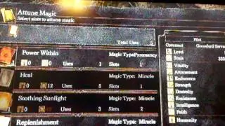 Dark Souls HOW TO EQUIP AND USE PYROMANCY, SORCERY, OR MIRACLES!!!