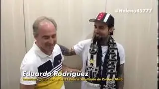 Heleno recebe o apoio do escritor Eduardo Rodriguez