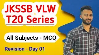 JKSSB VLW T20 Series | All Subjects Revision - Day 01 || Panchayat Secretary Most Important MCQ 🔥🔥