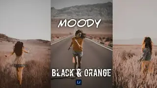 Moody black and orange preset | free preset for free | aq editing