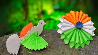 Independence Day Craft with paper || Independence day craft ideas easy