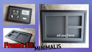 frame 3d minimalis dan Mat Board