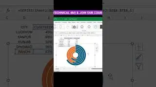 Infographic Doughnut Chart | Advanced Excel Chart | Excel Graph
