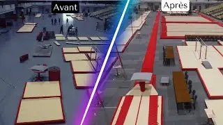Time lapse de l'installation de Valexpo pour les Championnats de France 2022