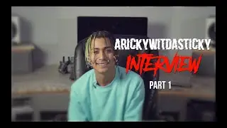 ARickyWitDaSticky: Coming up with his name, Michael Jackson & more! Part 1 (Vonte Vision Show)