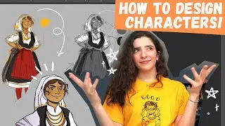 Character Design Tutorial Step By Step! ★ How to Design Characters + Journey June Art Challenge