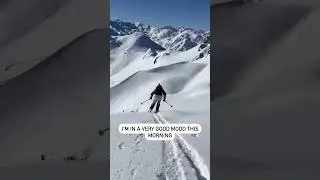 How can you not be in a good mood with snow this good?