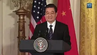 【原声】胡锦涛答记者问 些许紧张【2011-01】