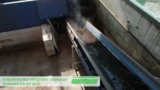 Neuenhauser Umwelttechnik - composting plant dosing hopper drum screen
