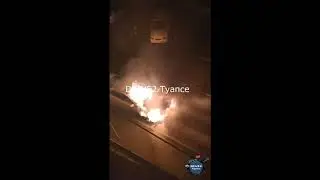 Сгорела машина. г. Туапсе ул. Комсомольская ночь с 12 на 13 марта