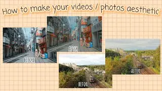 How to make your videos or photos aesthetic using capcut | filter ideas