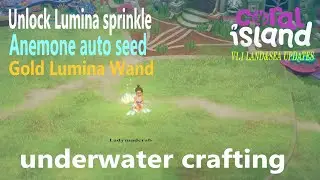 Underwater Crafting Lab / Unlock anemone auto seed, Lumina sprinkle & Lumina wand - CORAL ISLAND