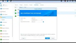 27 - Comment installer un certificat Let's Encrypt sur Synology, Tutoriel