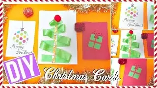 DIY Christmas Cards | 3 Easy Gift Cards!