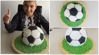 #FUTBOL#Topu#PASTASI#Gösterişli ve güzel#Doğum#Günü#Pastası#FUßBALL#KUCHEN#Football#cake#Yaş#pasta#