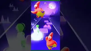 Tiles Hop Game Patrick Star Dancing 😍 #shorts #patrickstar