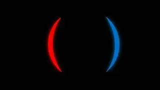 Red & Blue Circle Neon Black Screen | Free Copyright | Green Apple Fx