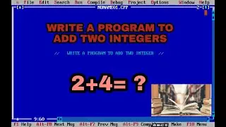 write a program to add two integer in c programming // add two numbers in c //sum of two digits in c