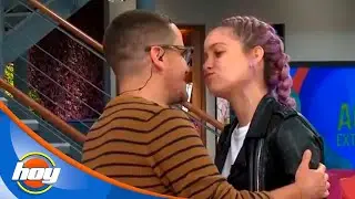 El beso entre Mauricio Mancera y Natasha Dupeyron | Hoy