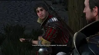 Eskel being disappointed then impressed by Ciri - The Witcher 3