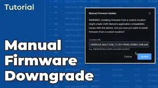 How to Rollback UniFi Device Firmware