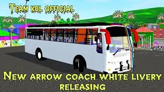 New Arrow coach bus mod white livery releasing by