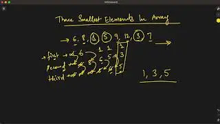 Discover the Three Smallest Elements in a Given Array | Beginner
