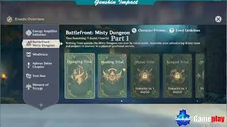 Battlefront: Misty Dungeon Part 1【Genshin Impact Event】Sanchezkids Gameplay