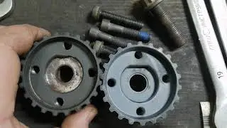 VW Sharan. 1,9tdi AFN, 1999. Does not start. Timing belt drive gear. Timing marks.