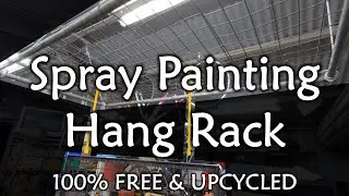 FREE $$$ - Spray Painting Hang Rack  - 100% Upcycled