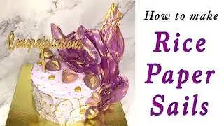 Rice Paper Sails | How to make the trending Rice Paper Sail Cakes | Rice Paper Hacks